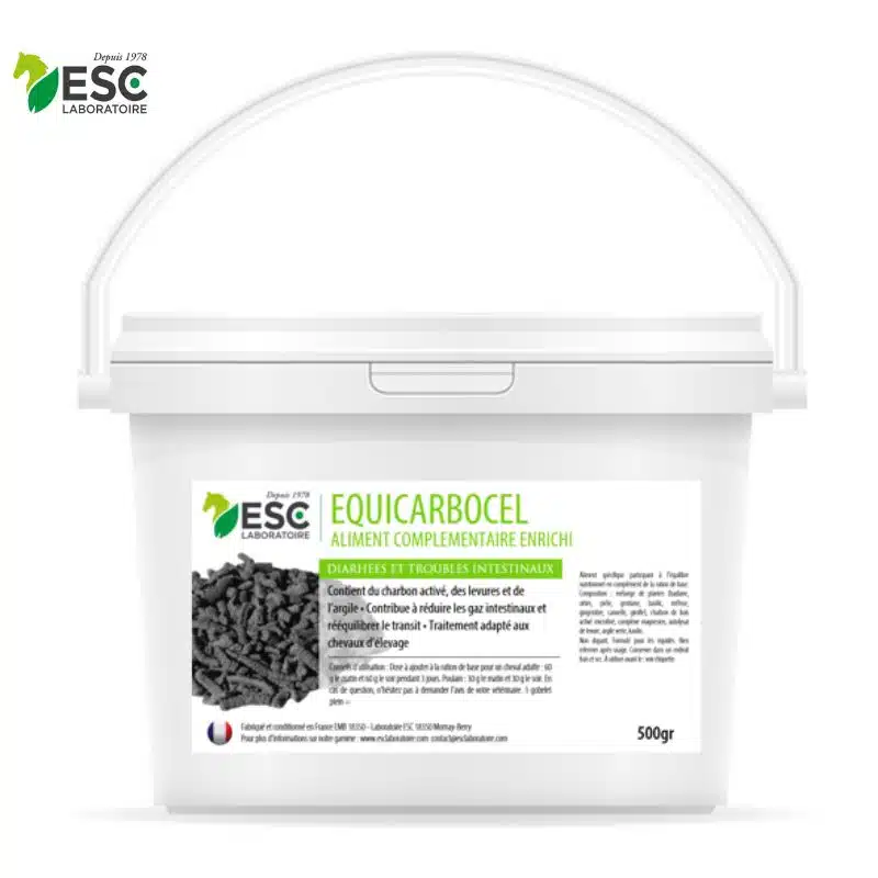 EQUICARBOCEL Troubles intestinaux cheval Sellerie Equinoxe Shop Fuveau