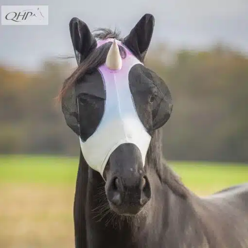 Masque anti-mouches Super Bug Licorne QHP Sellerie Equinoxe Shop Fuveau