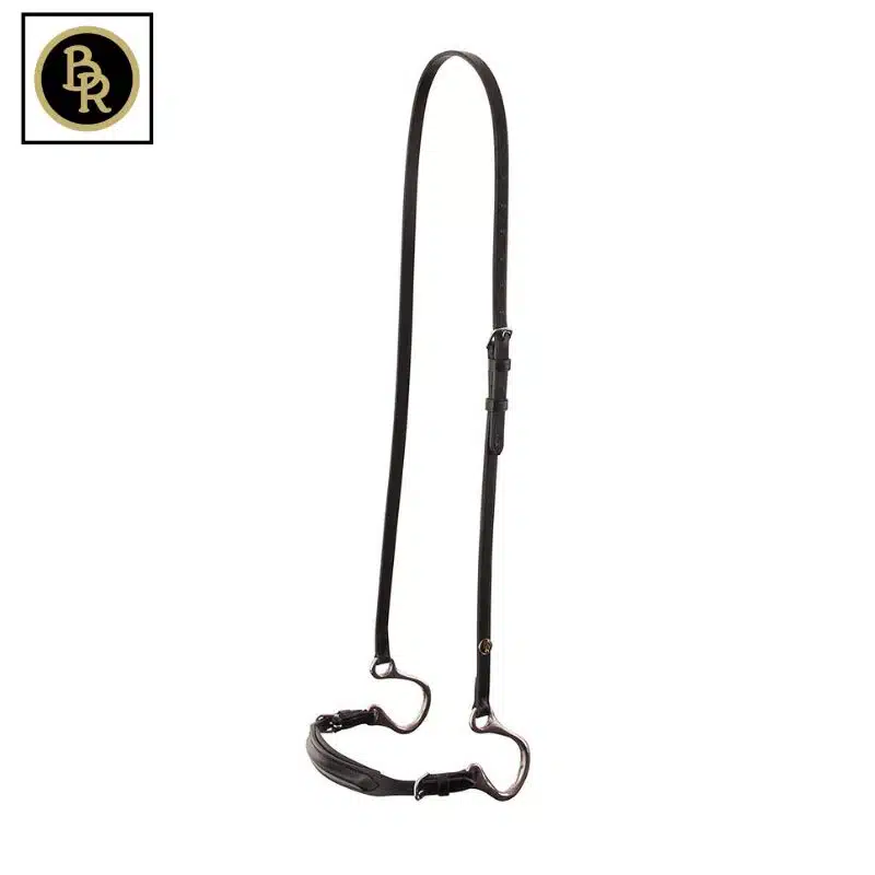 Muserolle Kineton noir argent BR Sellerie Equinoxe Shop Fuveau