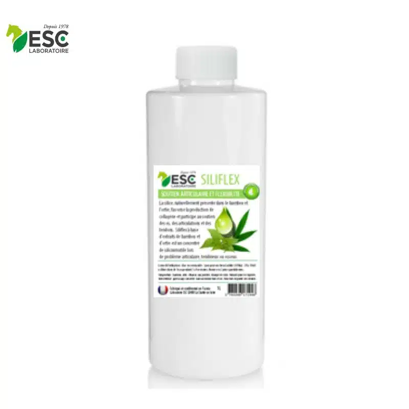 SILIFLEX – Protection et souplesse des articulations cheval – Source de silice ESC LABORATOIRE Sellerie Equinoxe Shop Fuveau
