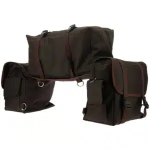 Sacoches arrière de randonnée Grand Voyageur choco RANDOL'S by Sellerie Equinoxe Shop Fuveau
