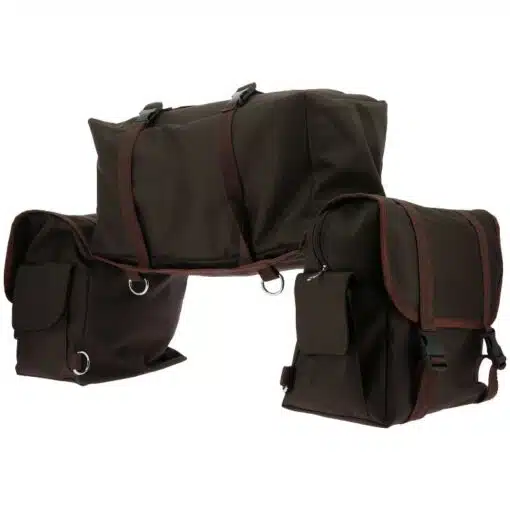 Sacoches arrière de randonnée Grand Voyageur choco RANDOL'S by Sellerie Equinoxe Shop Fuveau