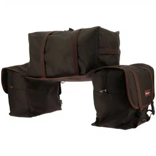 Sacoches arrière de randonnée Grand Voyageur marron RANDOL'S by Sellerie Equinoxe Shop Fuveau