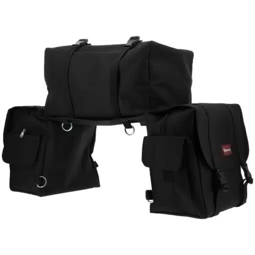 Sacoches arrière de randonnée Grand Voyageur noir RANDOL'S by Sellerie Equinoxe Shop Fuveau