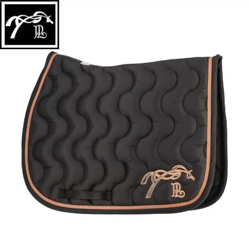Tapis classique Pénélope noir noir camel Pénélope Store Sellerie Equinoxe Shop Fuveau