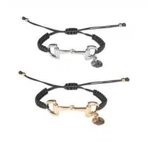 bracelet noir réglable mors Sellerie Equinoxe Shop Fuveau