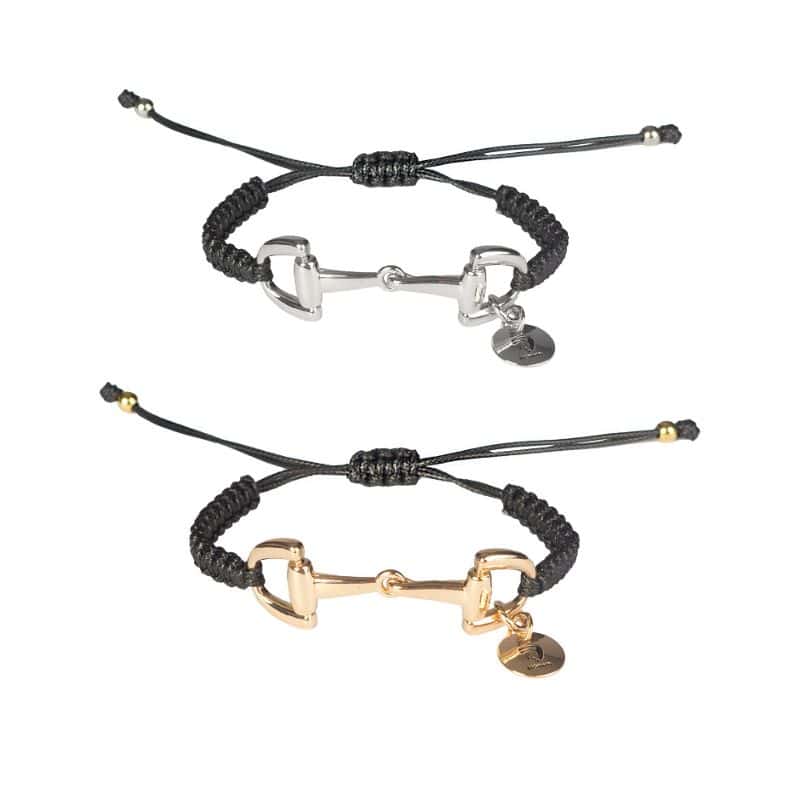 bracelet noir réglable mors Sellerie Equinoxe Shop Fuveau