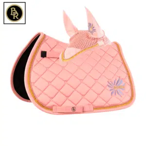 ensemble tapis et bonnet mini horse rose BR Sellerie Equinoxe Shop Fuveau