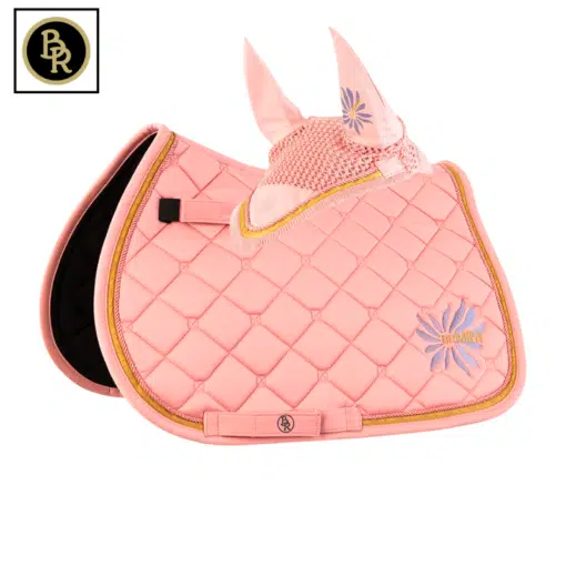 ensemble tapis et bonnet mini horse rose BR Sellerie Equinoxe Shop Fuveau
