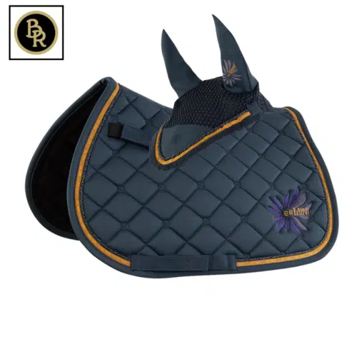 ensemble tapis et bonnet mini horse marine BR Sellerie Equinoxe Shop Fuveau