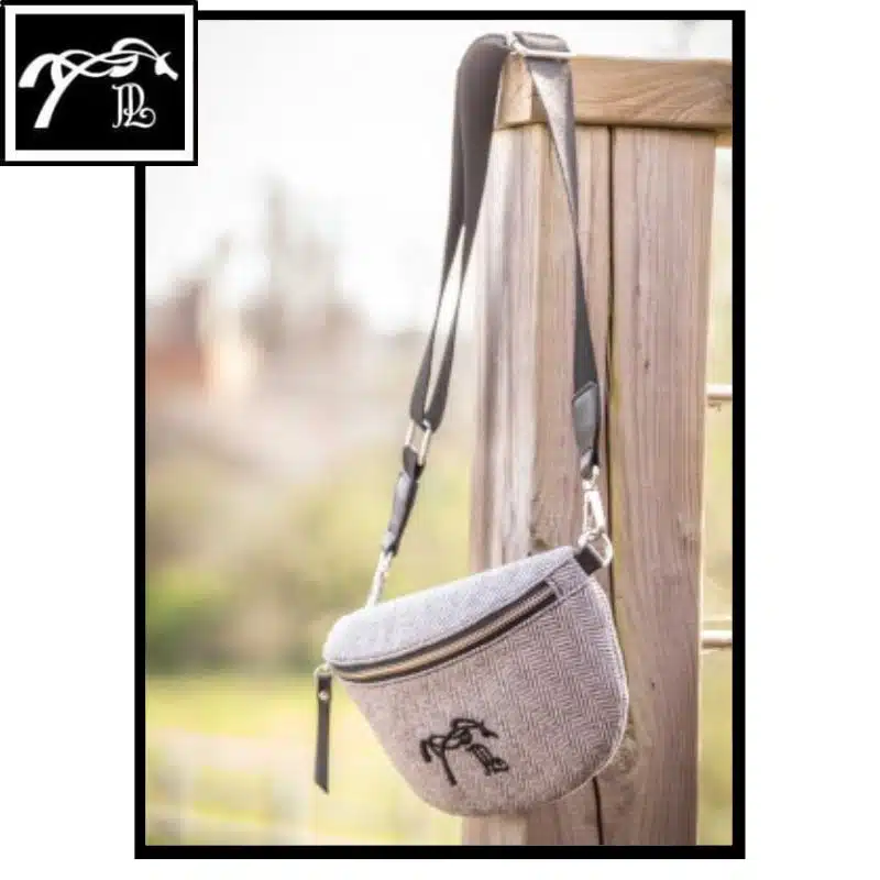 Sac banane femme Chevron Pénélope noir gris