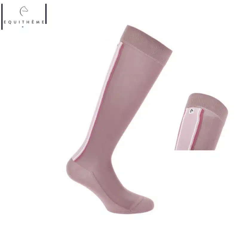 Chaussettes Classic vieux rose EQUITHÈME Sellerie Equinoxe Shop Fuveau