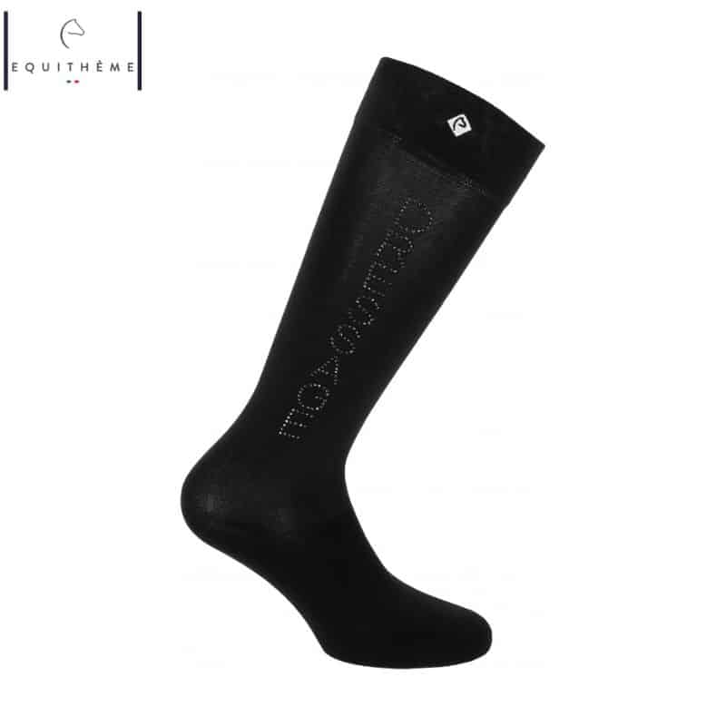 Chaussettes Jeanne dressage noir EQUITHÈME Sellerie Equinoxe Shop Fuveau