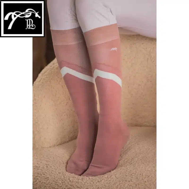 Chaussettes d'équitation Fun Rose Penelope store Sellerie Equinoxe Shop Fuveau