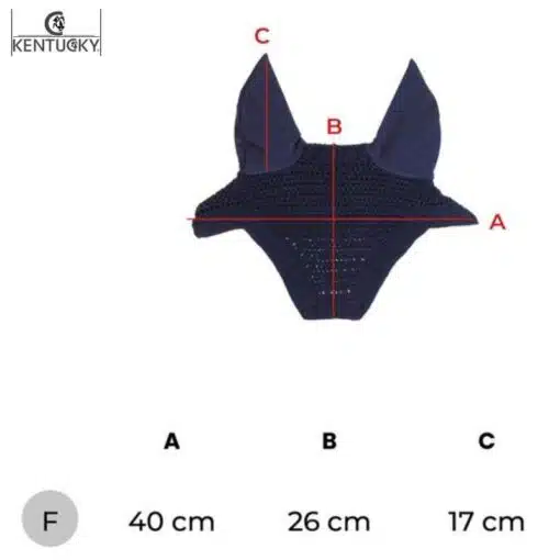 Guide des tailles Bonnet anti-mouches Kentucky Horsewear Sellerie Equinoxe