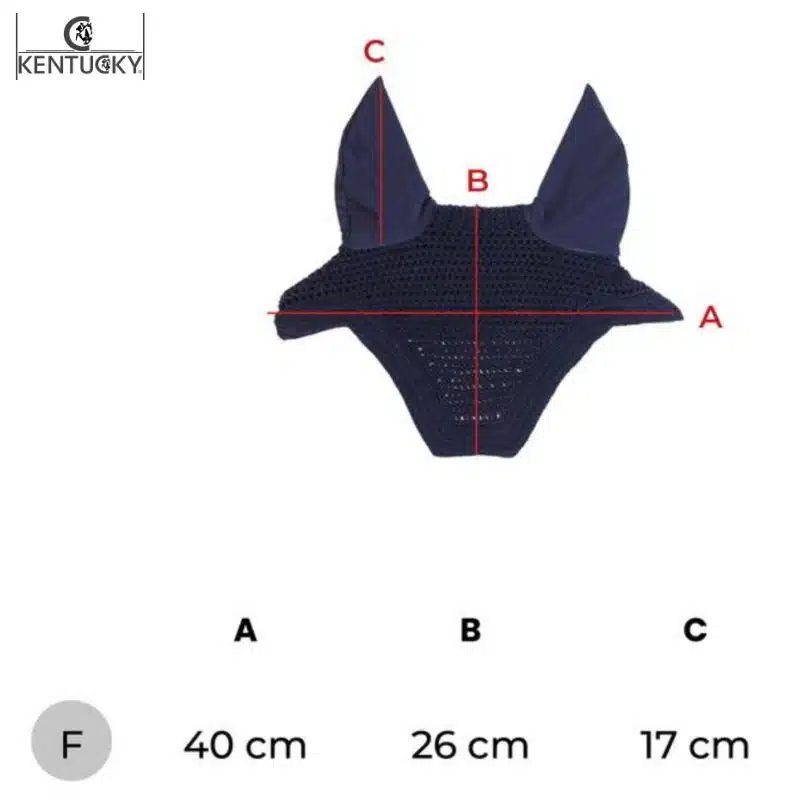 Guide des tailles Bonnet anti-mouches Kentucky Horsewear Sellerie Equinoxe