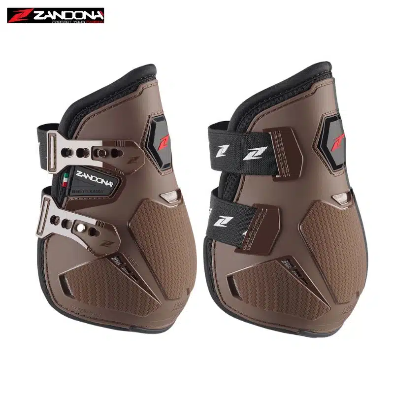 PROTEGE BOULETS DOUBLE COQUE CARBON PROFESSIONAL FETLOCK REAR ZANDONA BROWN HORSE SELLERIE EQUINOXE SHOP FUVEAU