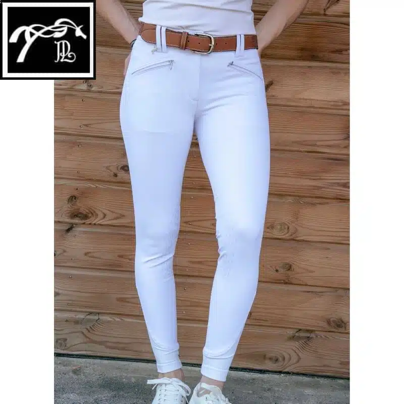 Pantalon d'Équitation Rocky Blanc Pénélope Store Sellerie Equinoxe Shop Fuveau