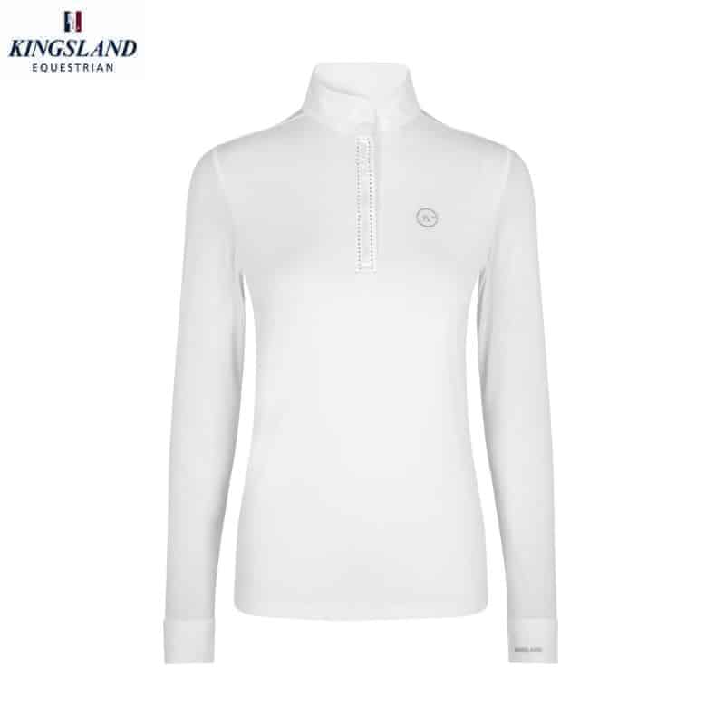 Polo de concours KLHeidy blanc KINGSLAND Sellerie Equinoxe Fuveau