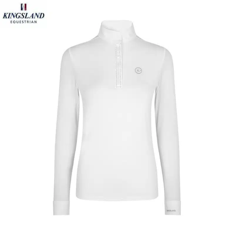 Polo de concours KLHeidy blanc KINGSLAND Sellerie Equinoxe Fuveau