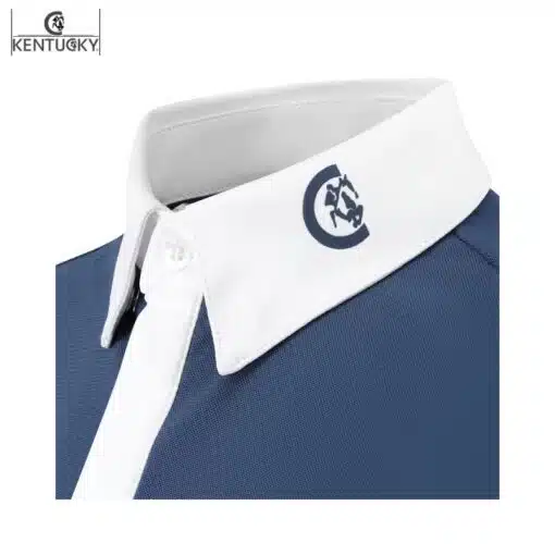 Polo de concours Osaka enfant bleu marine Kentucky Horsewear Sellerie Equinoxe-Shop