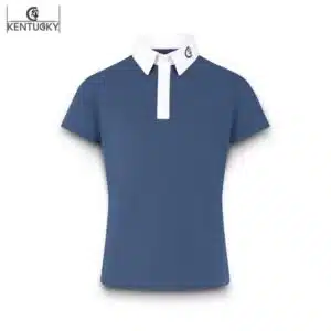 Polo de concours Osaka enfant bleu marine Kentucky Horsewear Sellerie Equinoxe-Shop Fuveau