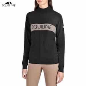 Pullover Equiline noir beige Sellerie Equinoxe Fuveau