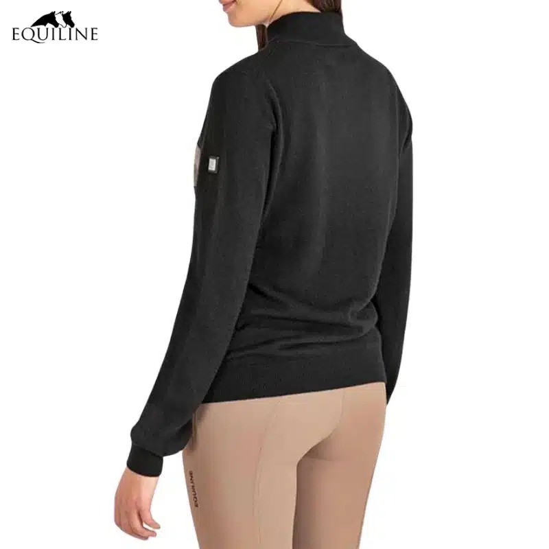 Pullover Equiline noir beige XL Equiline EW022PR09773 Sellerie Equinoxe Fuveau