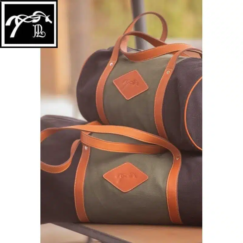 Sac Canvas Bowl vert noir Penelope store Sellerie Equinoxe Shop Fuveau