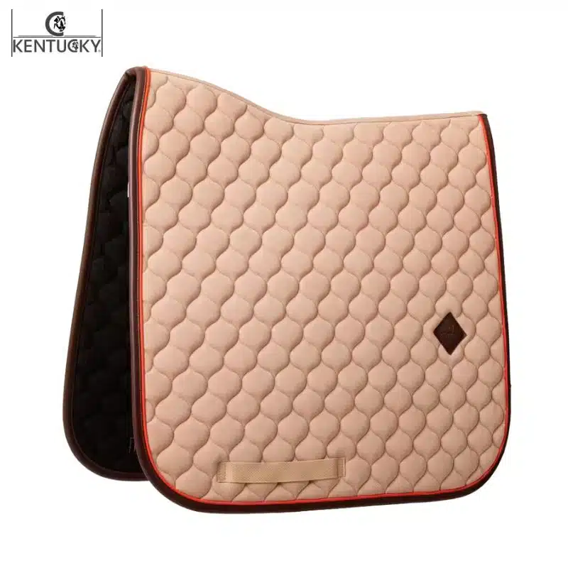 Tapis de Selle Onion Quilt Neon Dressage beige Kentucky Horsewear 42743 Sellerie Equinoxe Fuveau