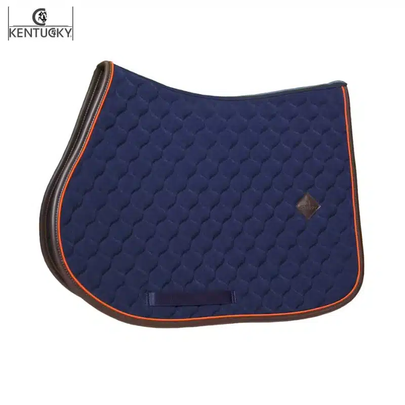 Tapis de Selle Onion Quilt Neon Jumping Bleu marine Kentucky Horsewear 42743 Sellerie Equinoxe Fuveau