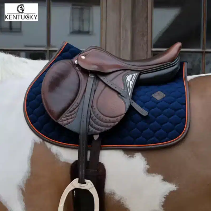 Tapis de Selle Onion Quilt Neon Jumping marine Kentucky Horsewear 42743 Sellerie Equinoxe Fuveau