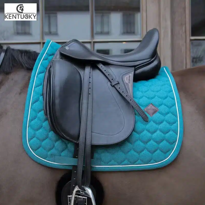 Tapis de selle Melange Dressage Vert foncé 42738-73-DR Kentucky Horsewear Sellerie Equinoxe
