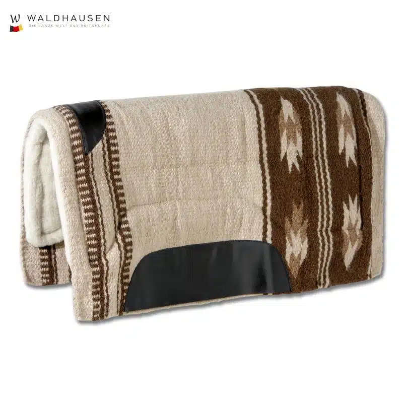 Tapis western en laine Utah Beige Choco Waldhausen Sellerie Equinoxe Shop Fuveau