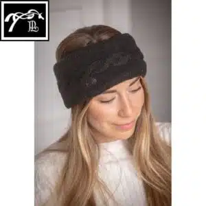 Bandeau d'équitation Mel noir PENELOPE COLLECTION AW25 SELLERIE EQUINOXE SHOP FUVEAU