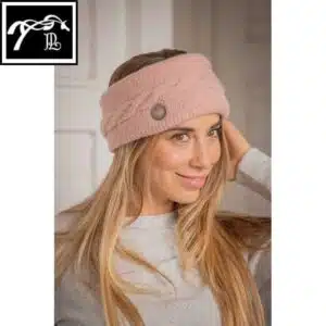 Bandeau d'équitation Mel rose clair PENELOPE COLLECTION AW25 SELLERIE EQUINOXE SHOP FUVEAU