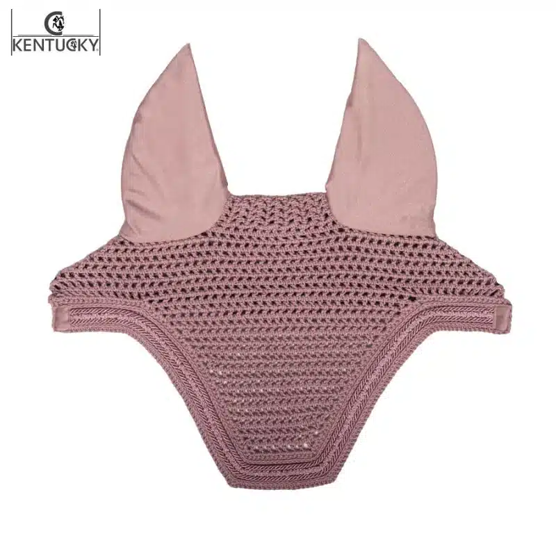 Bonnet anti-mouches Wellington Velvet Mini Pearls Jumping 42752 42753 vieux rose Kentucky Sellerie Equinoxe Shop Bonnet anti-mouches Wellington Velvet Mini Pearls Jumping 42752 42753 vieux rose Kentucky Sellerie Equinoxe Shop