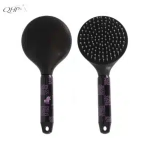 Brosse à crins Lize noir et violet QHP 5599 Sellerie Equinoxe Shop Fuveau