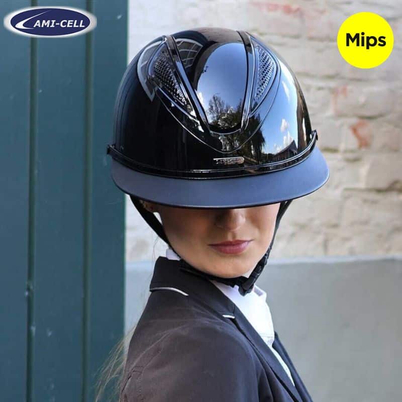 Casque Lami Cell Lucia MIPS Visière large cuir Sellerie Equinoxe Shop