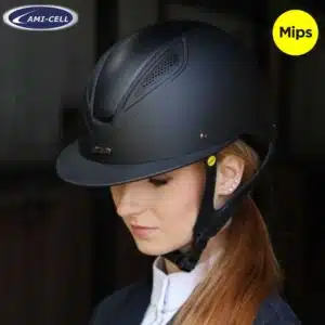 Casque d'équitation Lami Cell Luc MIPS 208032 Visière standard Sellerie Equinoxe Shop