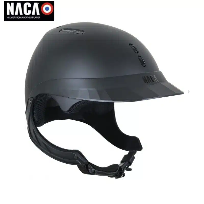 Casque d'équitation NACA GRAVITY TR Noir Matt Sellerie Equinoxe Shop Fuveau