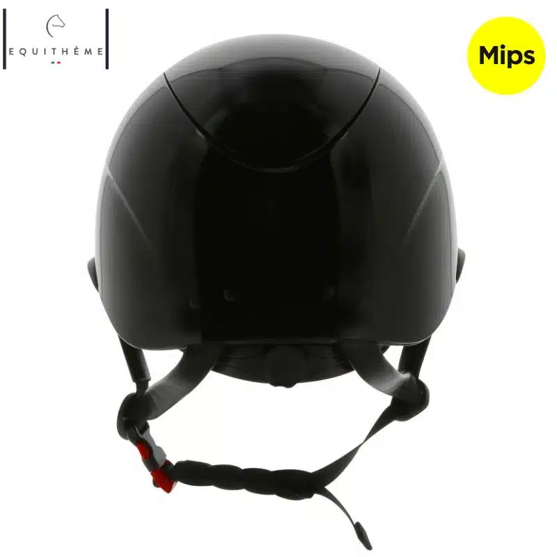 Casque d'équitation Wings NOIR GLOSSY EQUITHÈME 911722 Sellerie Equinoxe Shop Fuveau