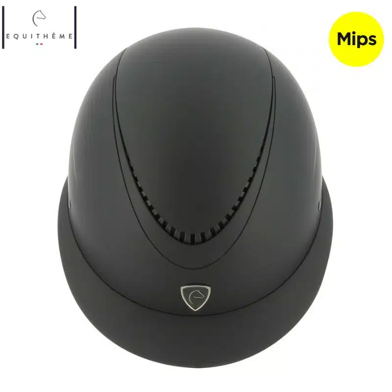 Casque d'équitation Wings NOIR MAT EQUITHÈME 911713 Sellerie Equinoxe Shop Fuveau