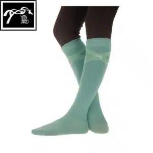 Chaussettes d'équitation Gummy vert sauge PENELOPE COLLECTION SELLERIE EQUINOXE SHOP FUVEAU