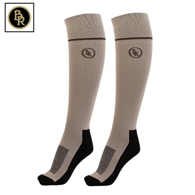 Chaussettes d'équitation Joanne paillettées beige BR 714164 Sellerie Equinoxe Shop