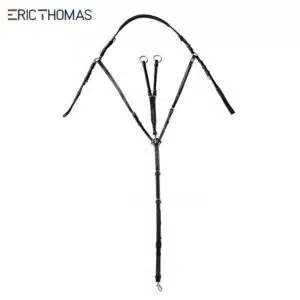 Collier de chasse Hybrid Eric Thomas 306607 poney cheval noir by Sellerie Equinoxe Shop Fuveau