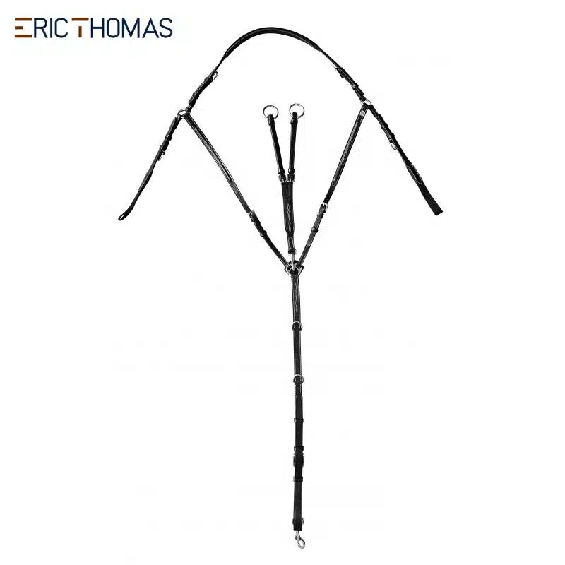 Collier de chasse Hybrid Eric Thomas 306607 poney cheval noir by Sellerie Equinoxe Shop Fuveau