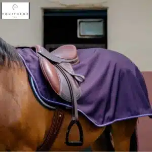 Couvre reins TYREX imperméable polaire 600D cheval prune EQUITHÈME 400559 Sellerie Equinoxe Shop Fuveau
