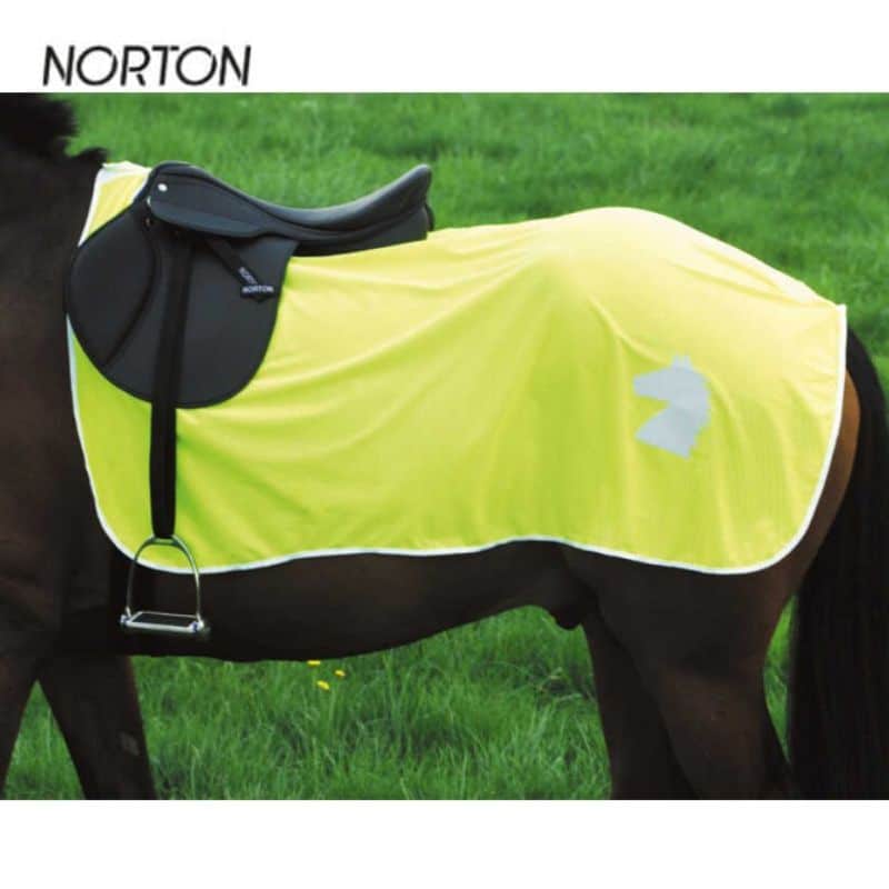 Couvre reins réfléchissant jaune fluo Norton 930418 Sellerie Equinoxe Shop Fuveau