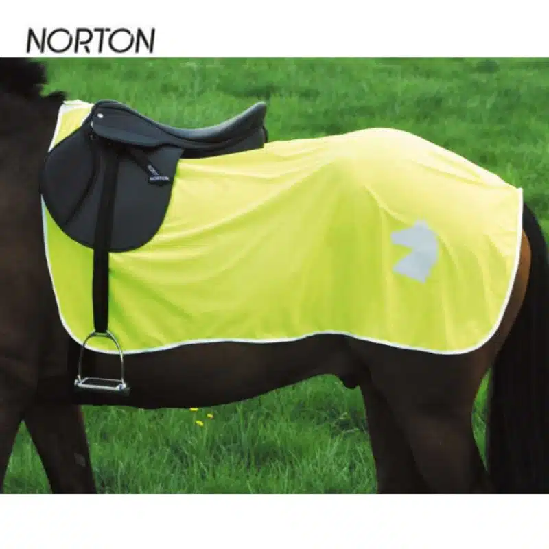 Couvre reins réfléchissant jaune fluo Norton 930418 Sellerie Equinoxe Shop Fuveau
